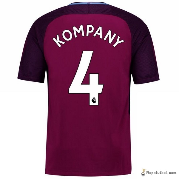Camiseta Manchester City Replica Segunda Ropa Kompany 2017/18